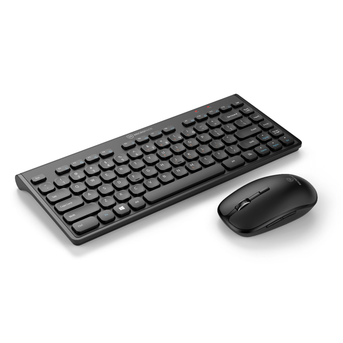 USB-A Slim Wireless Mouse and Keyboard Combo for Monitor Computer KM-228W black