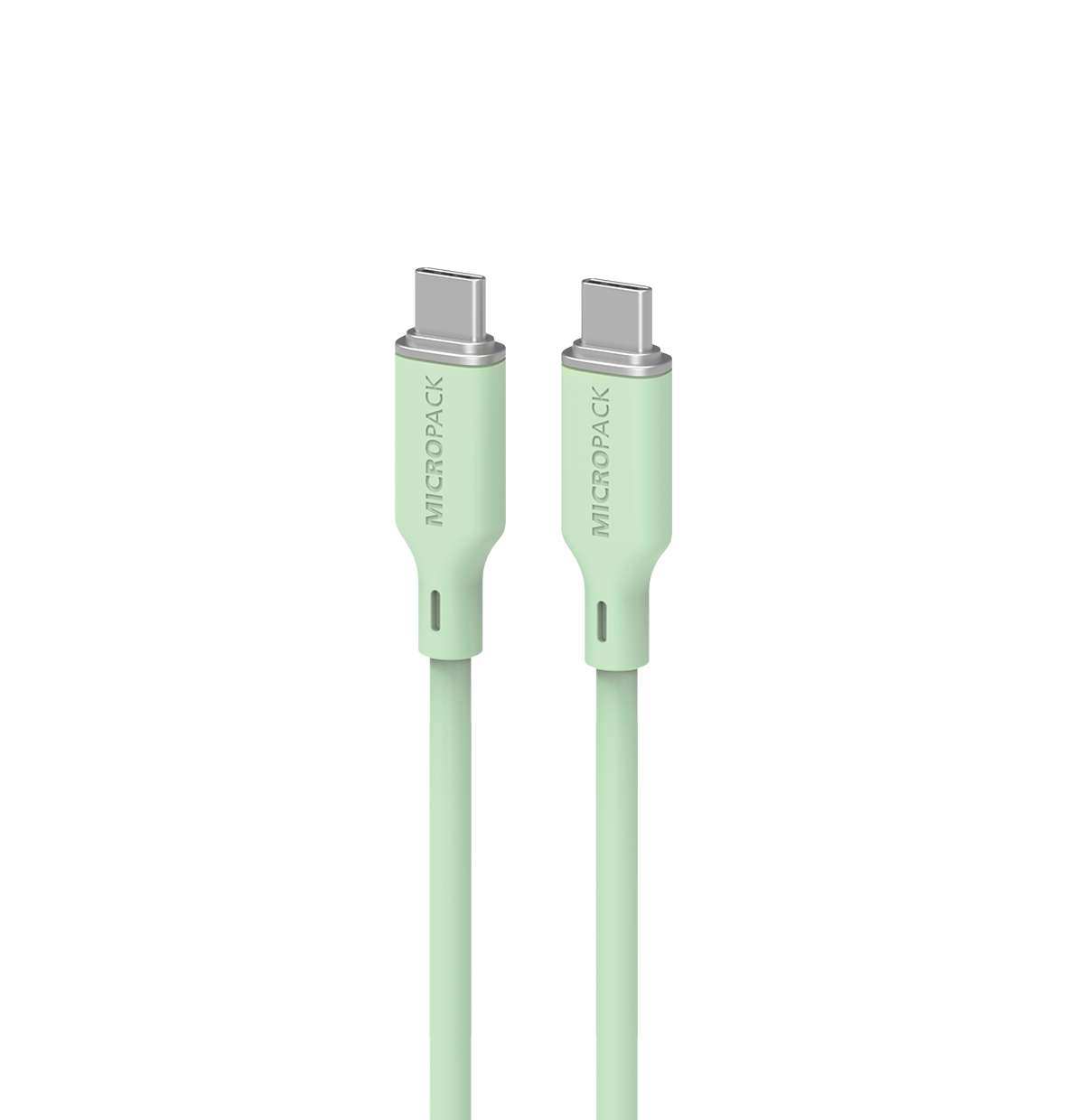 USB-C to USB-C Soft Silicone Cable MC-C60 green