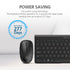 USB-A Slim Wireless Mouse and Keyboard Combo for Monitor Computer KM-228W black