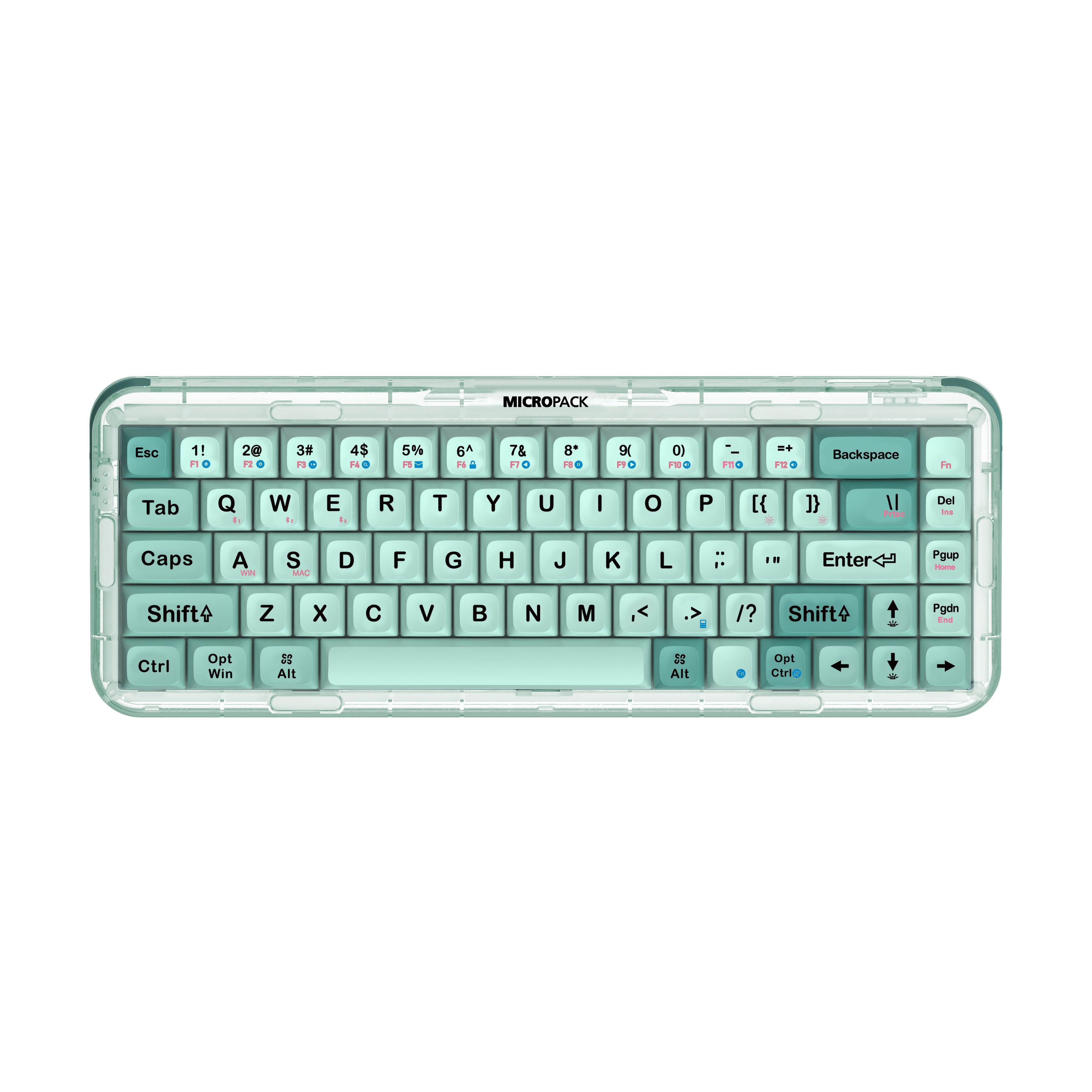 3 Modes Wireless Mechanical Keyboard K-168WM green
