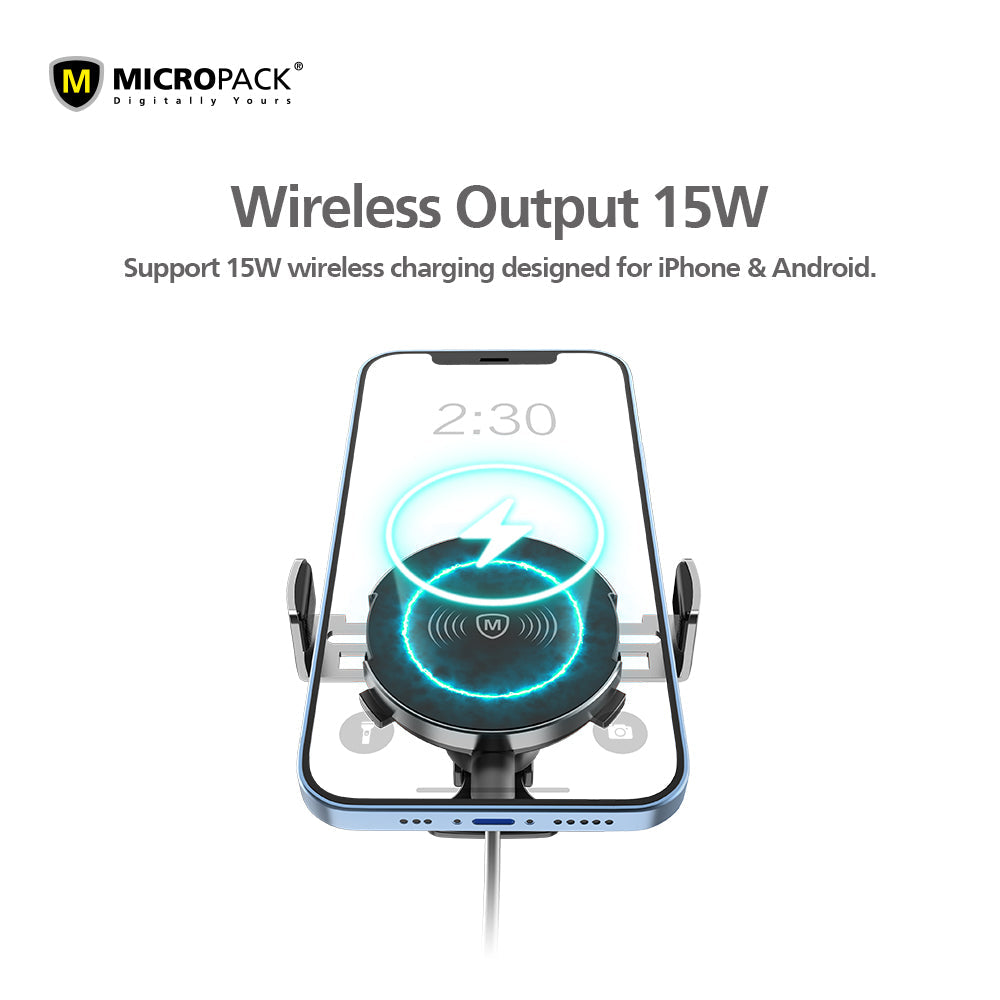 Supply Wireless Car Charger Wholesale Phone Car Charger MICROPACK MCC-15WM