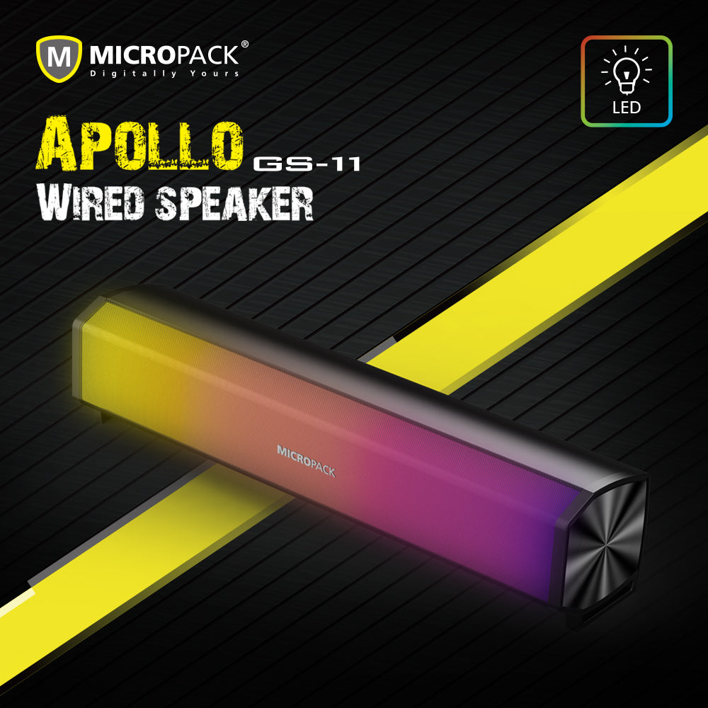 Wholesale Wired RGB Speaker Supply Soundbar Computer Speakers MICROPACK GS-11