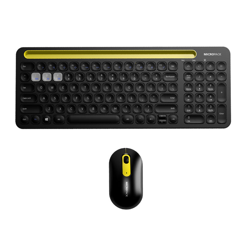 Wholesale Wireless Mouse and Keyboard Combo Bluetooth Keyboard and Mouse with Phone Tablet Holder MICROPACK KM-238W
