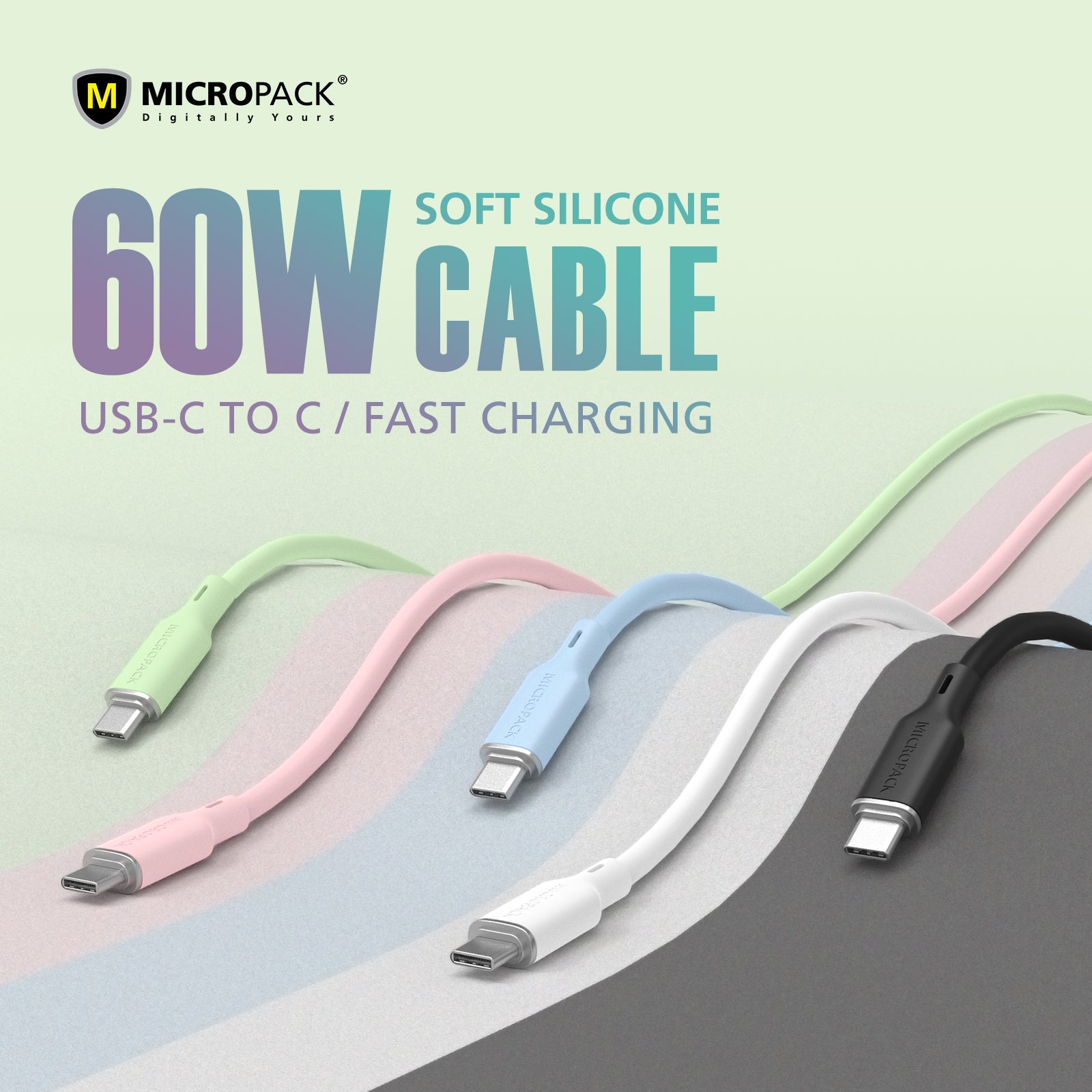 USB-C to USB-C Soft Silicone Cable MC-C60