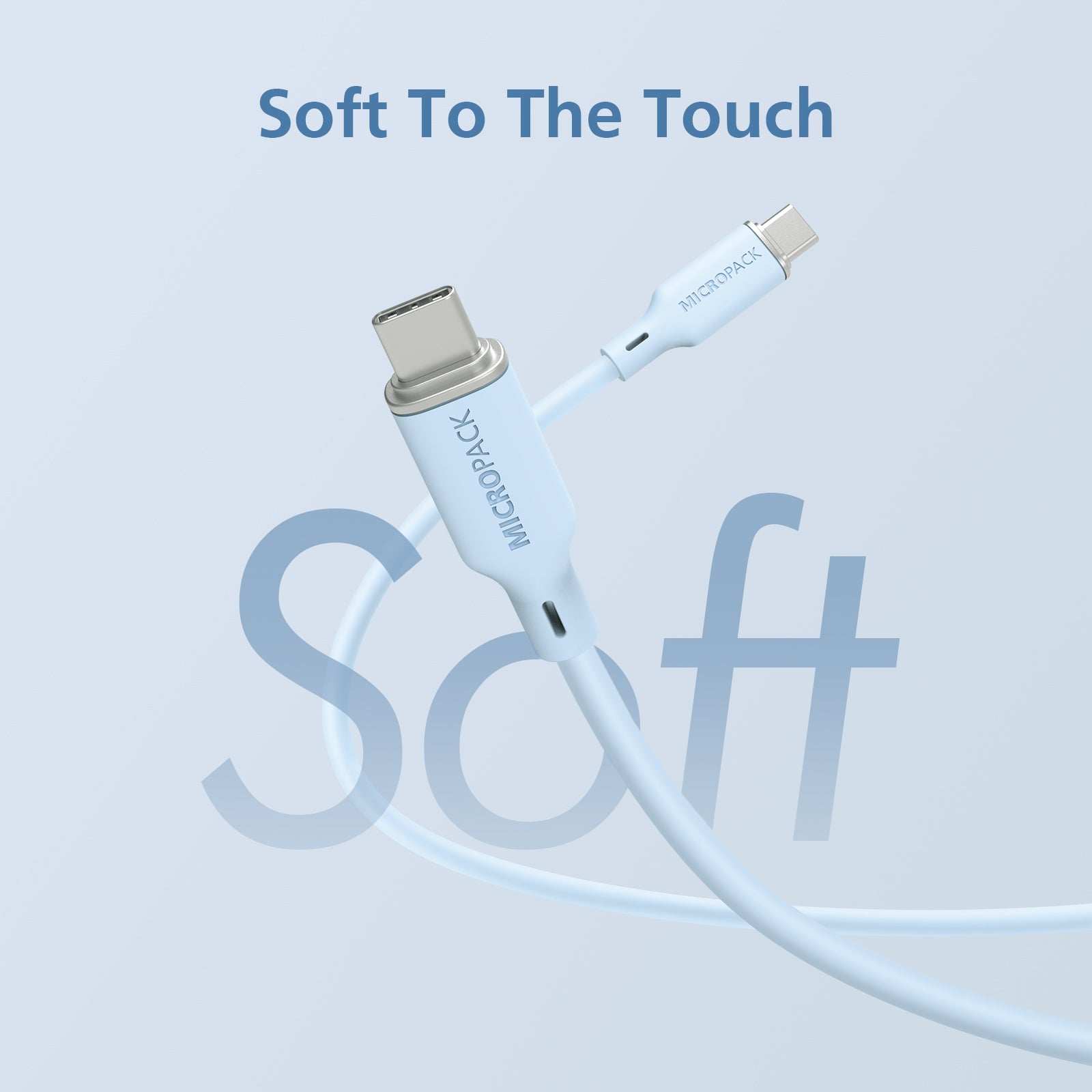 USB-C to USB-C Soft Silicone Cable MC-C60