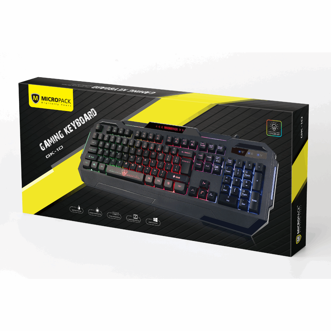 Rainbow Backlit Gaming Keyboard GK-10 packing picture