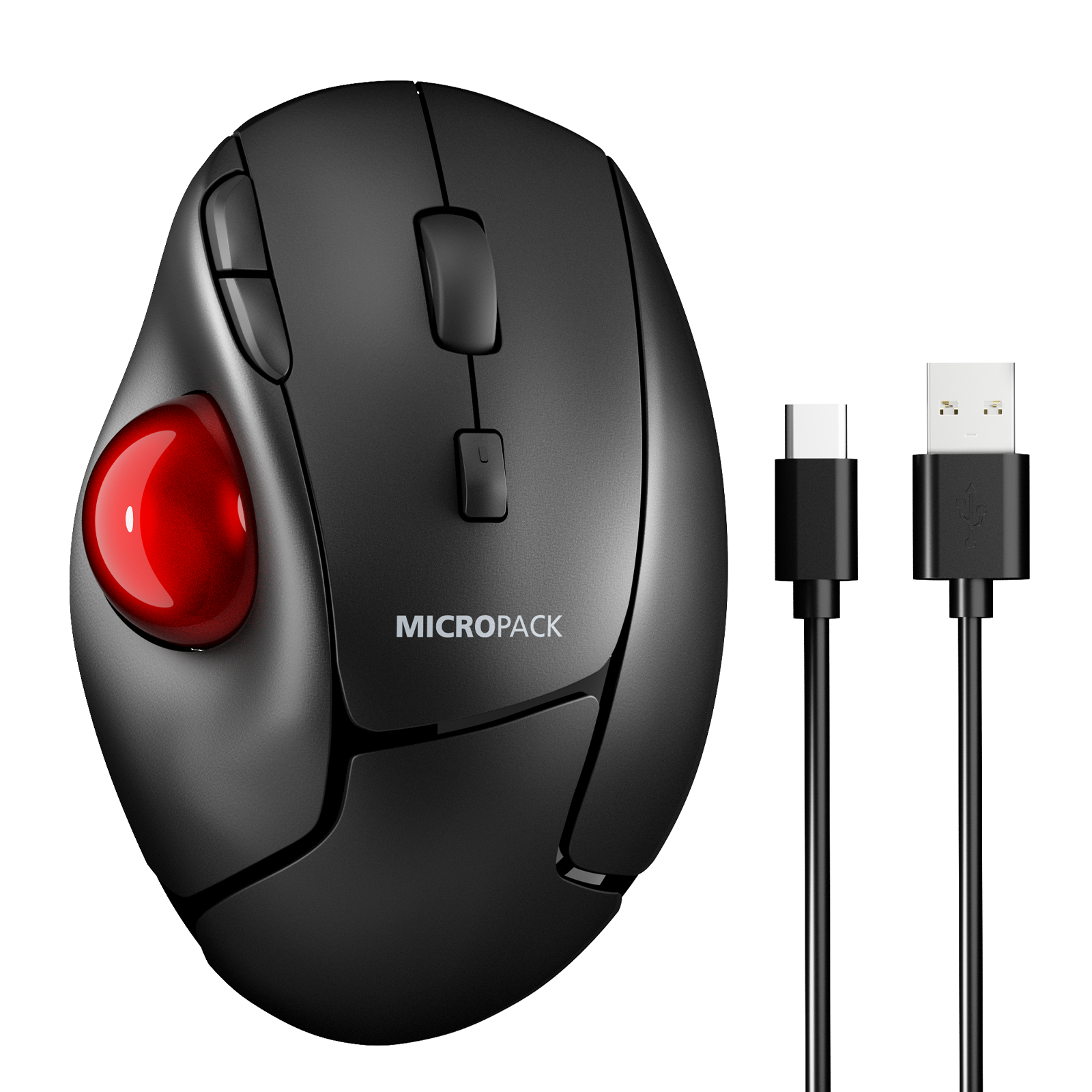Ergonomic Wired Trackball Mouse MP-V06W