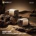 Two 65W GaN fast charging devices on rocks with a desert background, featuring Micropack branding.