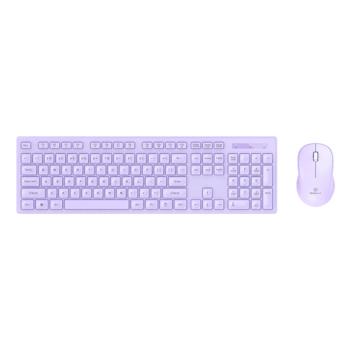 USB Wireless Mouse and Keyboard Combo for Laptop Computer KM-237W purple