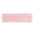 Pink keyboard on a white background