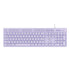 Purple keyboard on a white background