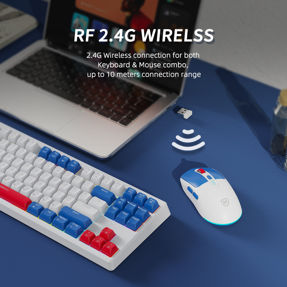 2.4G Rechargeable Wireless Keyboard and Mouse Combo KM-269W