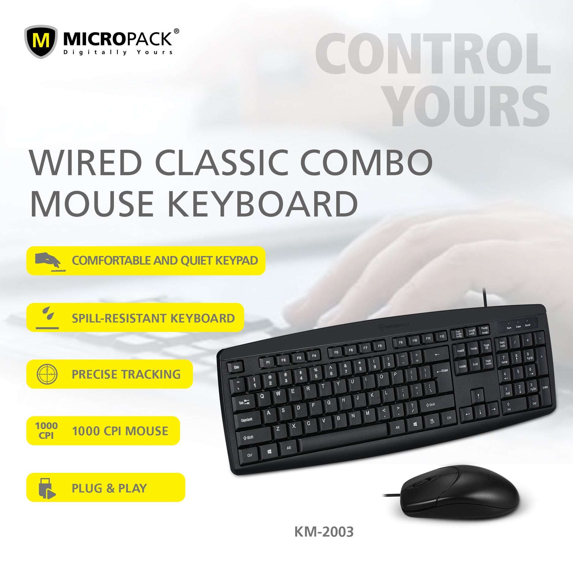 Wired Keyboard and Mouse Combo