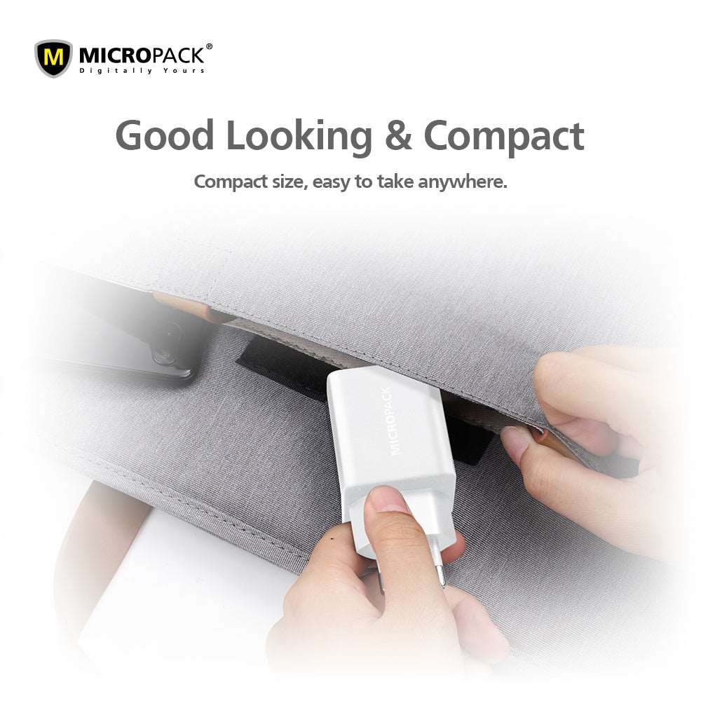 33W Fast Charging Block USB C Wall Charger Dual Port white