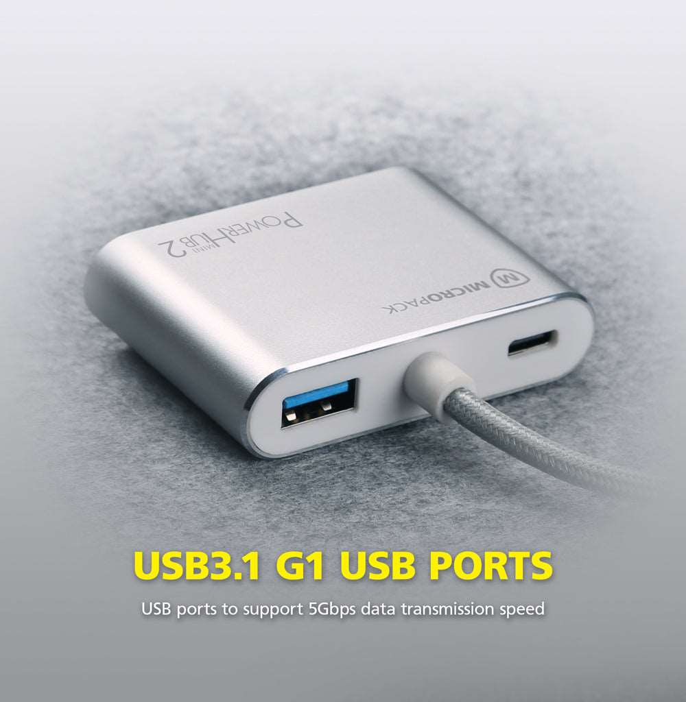 4 พอร์ต USB Hub USB C Digital AV Multiport Adapter Micropack MDC-4V