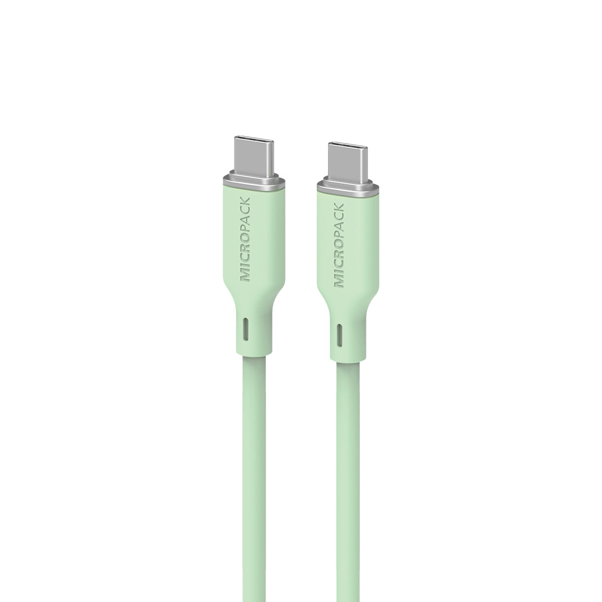 USB-C to USB-C Soft Silicone Cable MC-C60 green