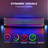 RGB light bar with dynamic modes on a dark background