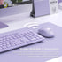 USB Wireless Mouse and Keyboard Combo for Laptop Computer KM-237W purple