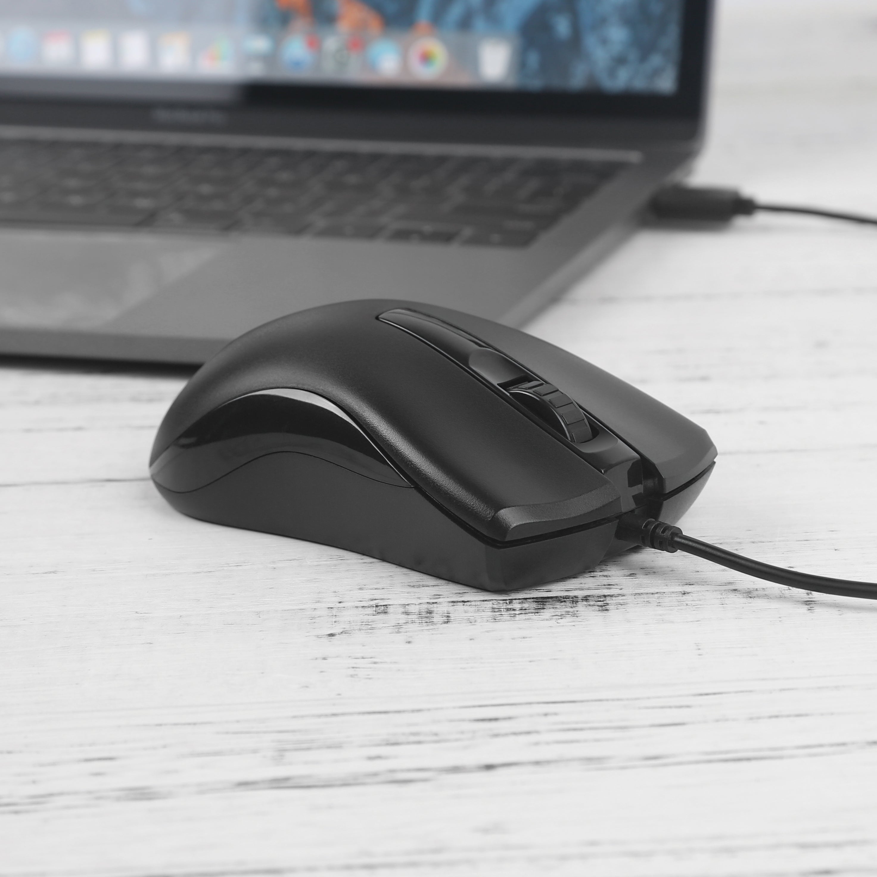Wired Optical Mouse for Computer Laptop black