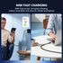 Two people using fast charging technology with text about 60W fast charging compatibility.