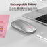 Wholesale Rechargeable 2.4G + Bluetooth Wireless Mouse ML-203W grey