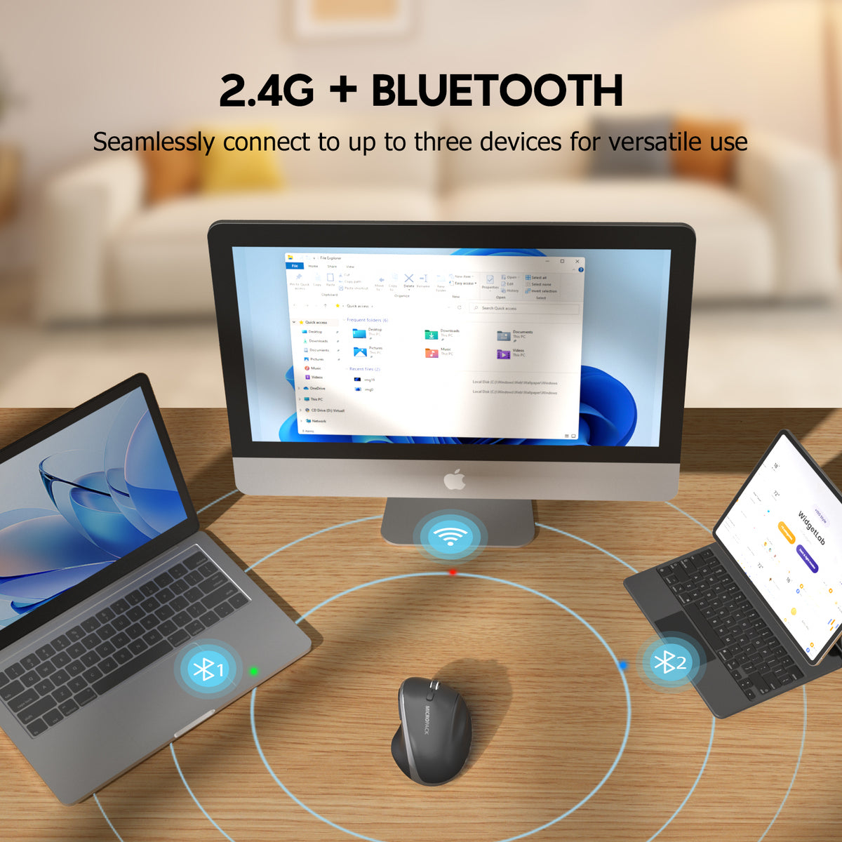 Hyper Link Mouse Micropack Wireless Mouse for Computer Laptop Tablet and Phone