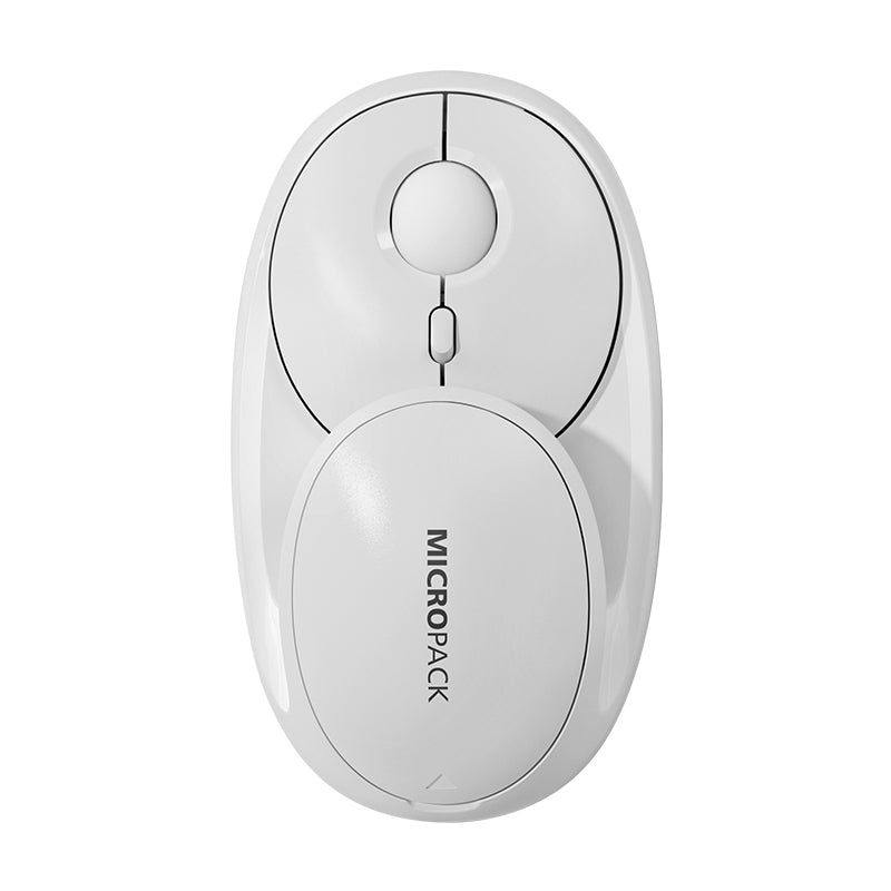 Rechargable Wireless Mouse 2.4G Bluetooth Dual Mode MP-720C white