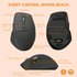 Ergonomic Bluetooth Wireless Mouse Supercapacitor Fast-Charging MP-SC01W