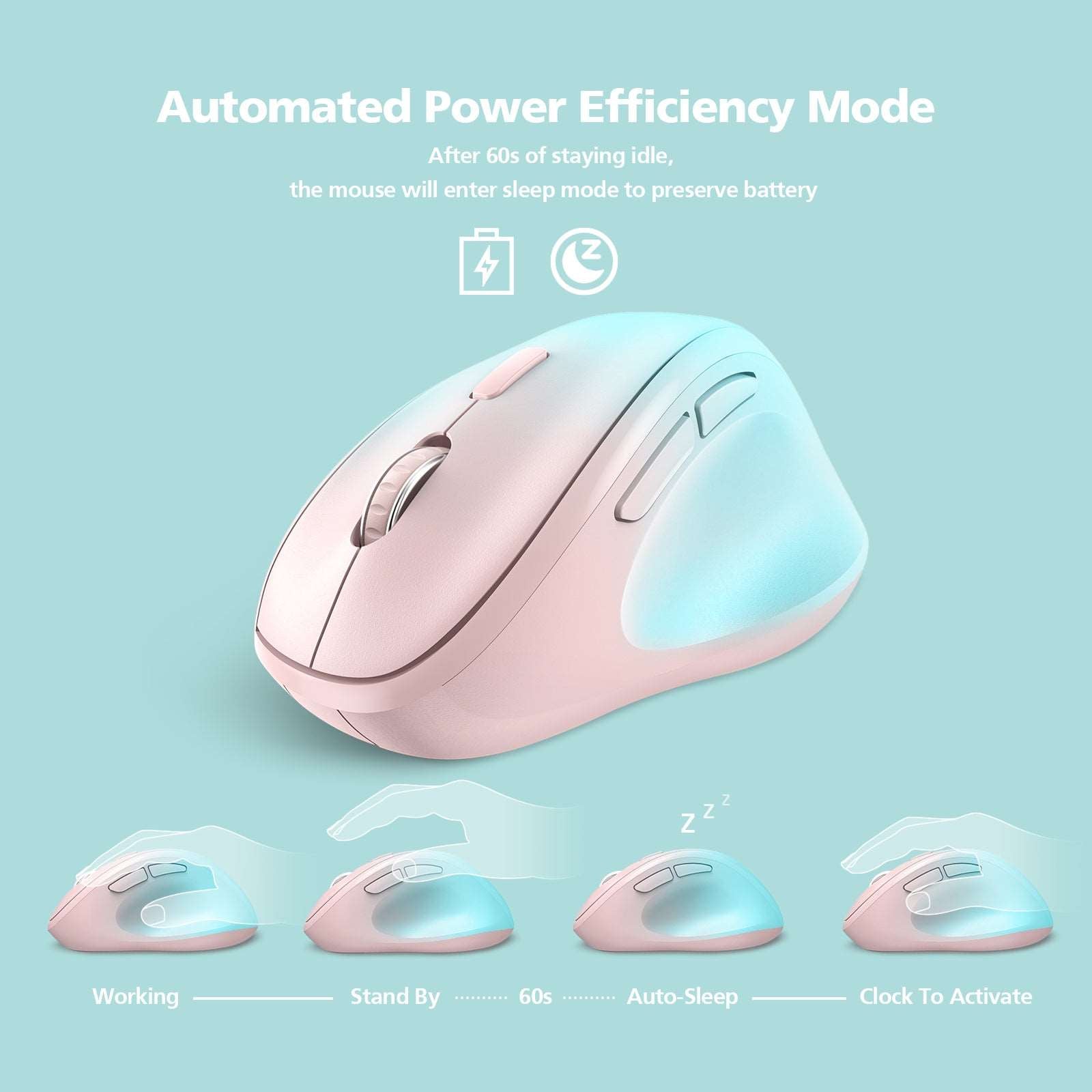 2.4G USB Ergonomic Wireless Mouse Colorful For Laptop Micropack MP-V01W