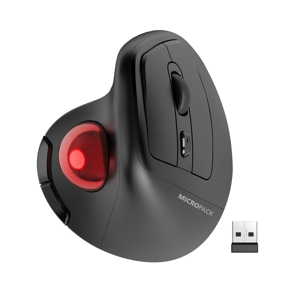Ergonomic Design Vertical Trackball Bluetooth Wireless Mouse MP-V05W ...