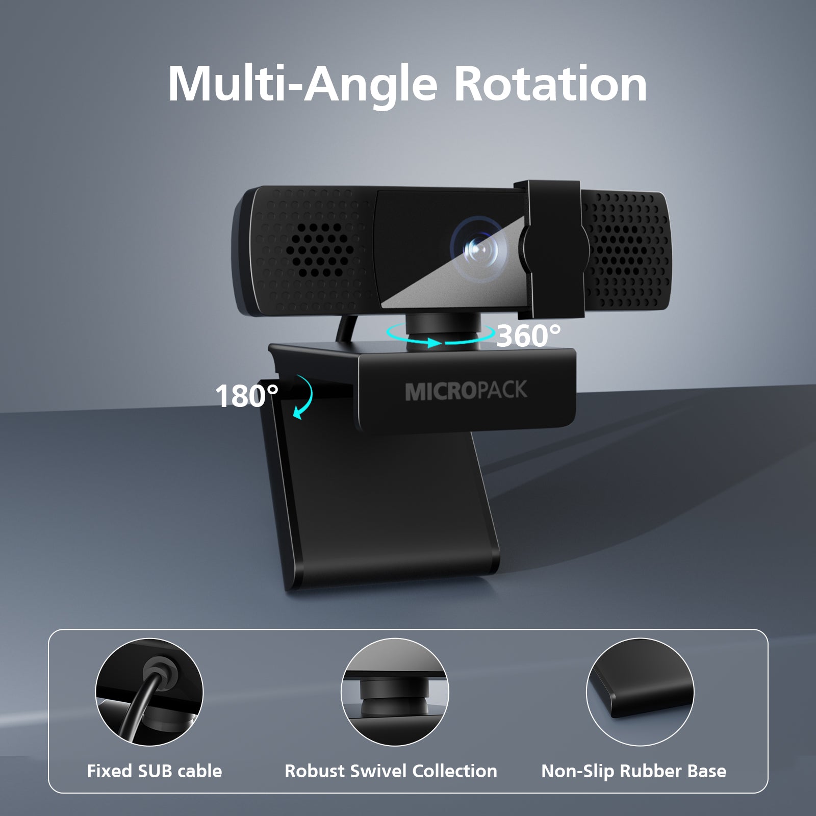 1080P FHD 2 Million Pixels Webcam With Cover MWB-17