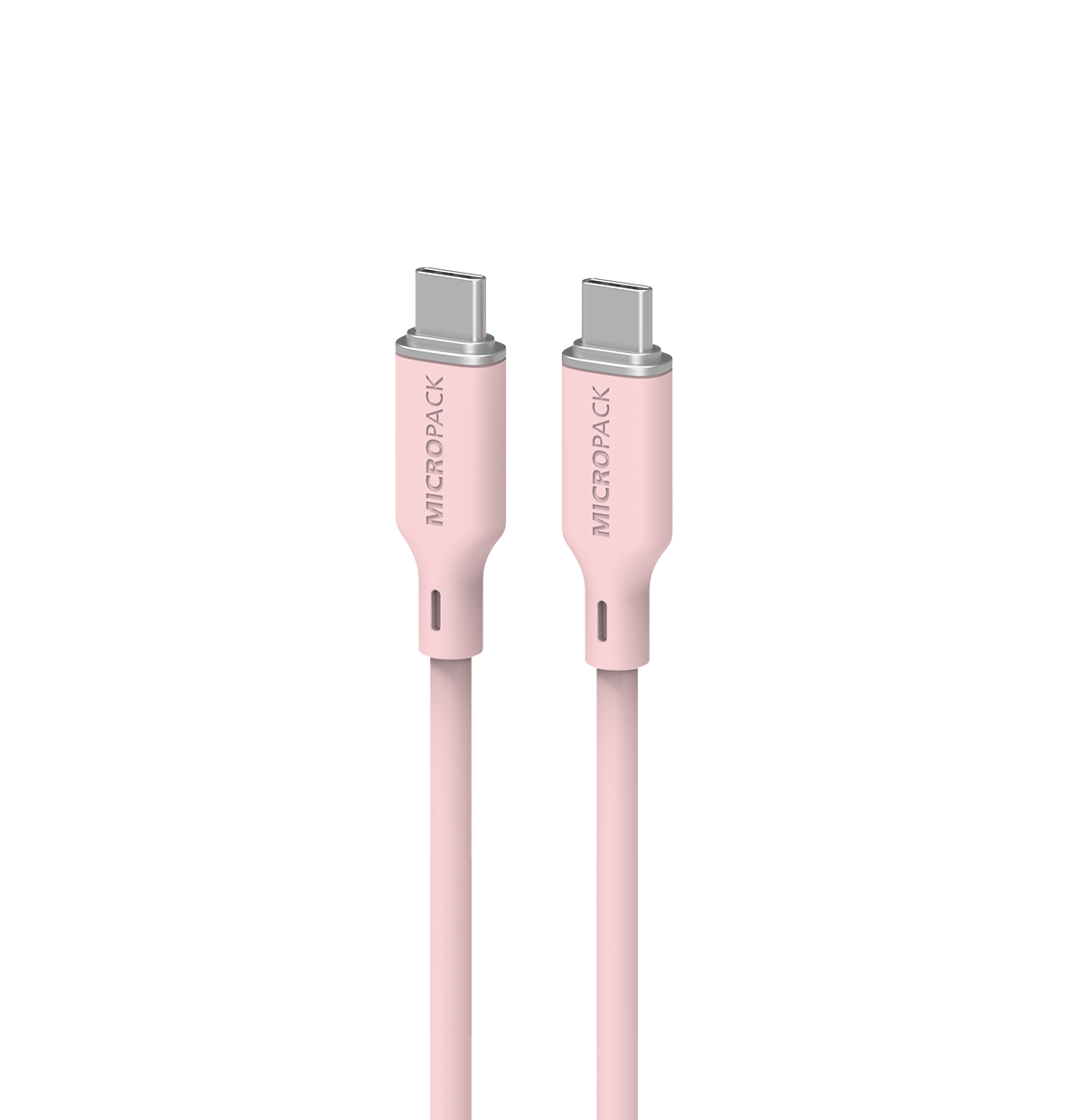 USB-C to USB-C Soft Silicone Cable MC-C60 pink