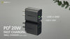 20W Wall Charger Fast Charging Block Dual Ports PD MWC-220PD video