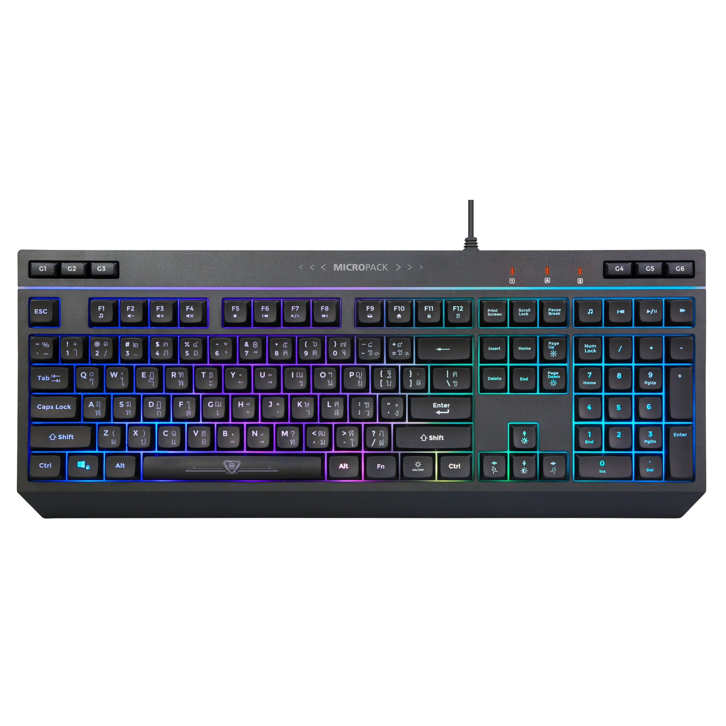 Supply RGB Wired Gaming Keyboard Wholesale LED Keyboard MICROPACK GK-20 ...
