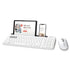 white Antibacterial Wireless Keyboard and Mouse Combo KM-238W