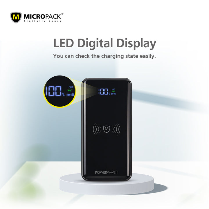 10000mAh Wireless Portable Power Bank USB C PD Fast Charger WPB-1015 ...