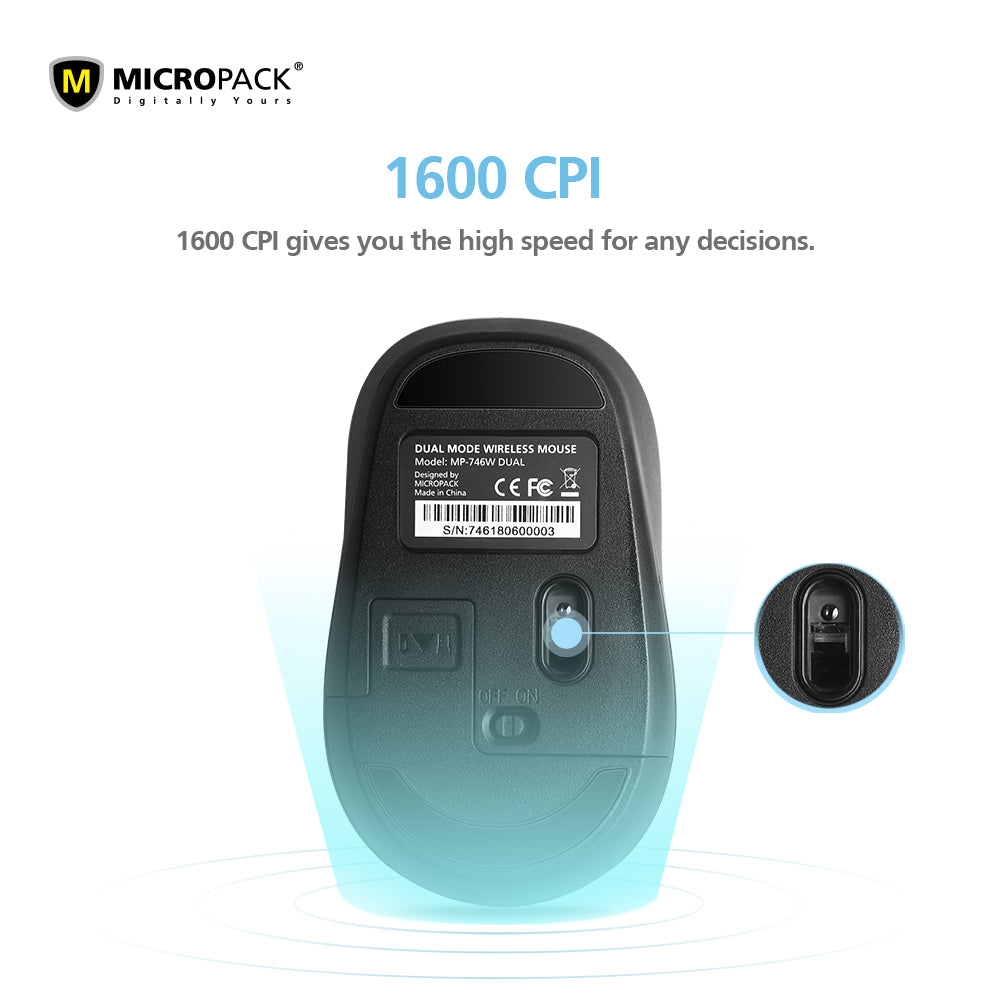 Bluetooth Wireless Mouse USB Mouse MICROPACK