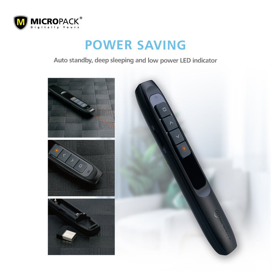 Laser Wireless Presentation Clicker Presenter Remote WPM-06 – Micropack