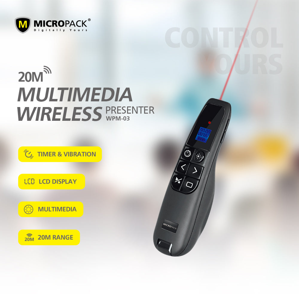 Supply Wireless Presenter Wholesale Wireless Presentation Clicker MICROPACK WPM-03