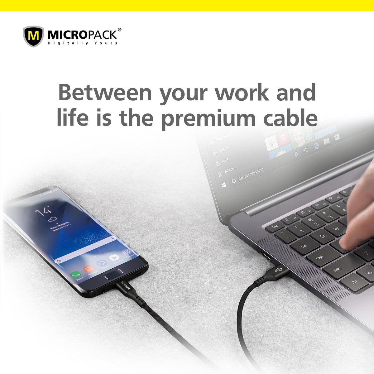 Supply Micro USB Cable Wholesale USB-A to Micro USB Cable MICROPACK MC ...