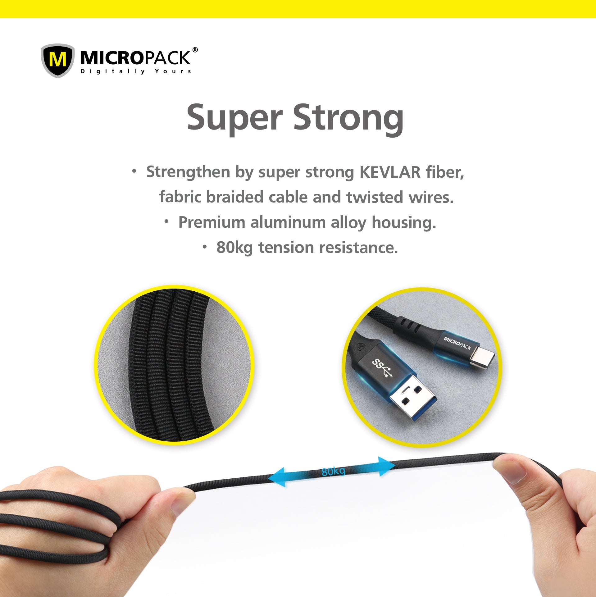 Wholesale USB A to USB C Cable MICROPACK MC-310C