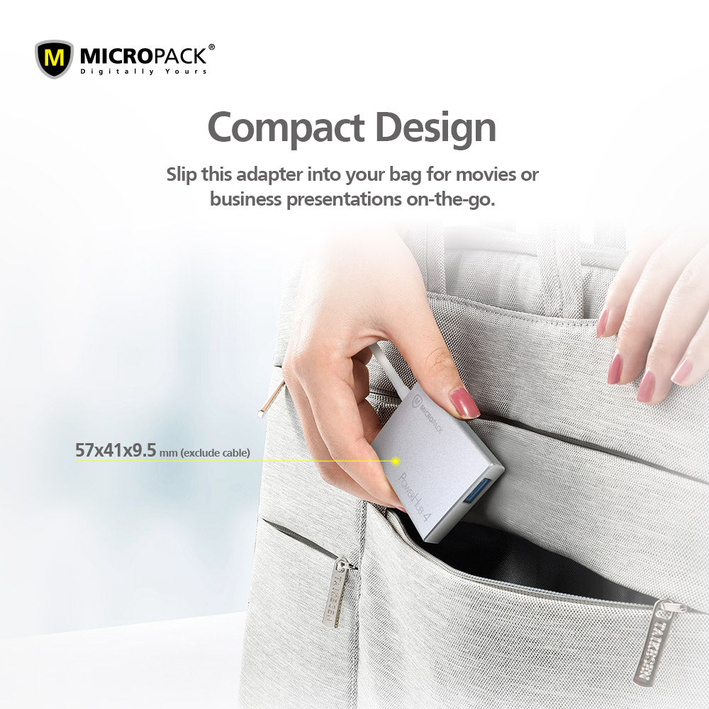 Wholesale USB-C Multiport Adapter to 4-Ports MICROPACK MDC-4