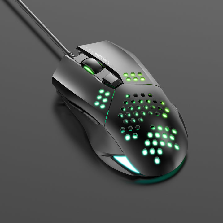 Computer Mouse Wired Led Wired RGB LED Computer Gaming Mouse Micropack GM-05