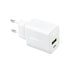 33W Fast Charging Block USB C Wall Charger Dual Port EU plug white